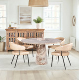 World Interiors - Brisbane Dover Armchair in Antique Ivory Leather