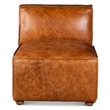 World Interiors - Chiavari Loft 112" Sectional Sofa in Cocoa Brown Leather