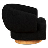 World Interiors - Florence Accent Chair in Black Boucle Fabric