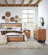 World Interiors - Glenwood King Bed in Smoked Acacia