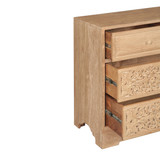 World Interiors - Haveli 71" Dresser with Plinth Base in Whitewash