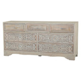 World Interiors - Haveli 26" Nightstand with Plinth Base Whitewash