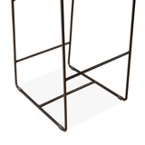 World Interiors - Melbourne 18" Buffalo Leather and Iron Bar Chair Brown