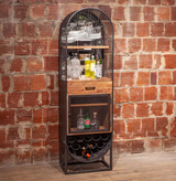 World Interiors - Mescalero Bar Cabinet in Iron and Mango Wood