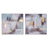 World Interiors - Echoes in Motion Hand Painted Framed Diptych