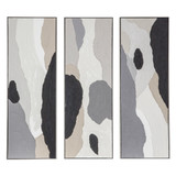 World Interiors - Distorted Illusions Hand Painted Framed Triptych