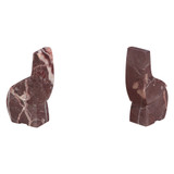 World Interiors - Notion Marble Table Decor, Elephant Red