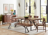 World Interiors - Nottingham 72" Bench with Walnut Finish