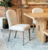 World Interiors - Olivia Dining Chair in Beige Linen