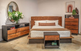 World Interiors - Palermo Tall Chest in Acacia with Raw Walnut Finish