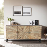World Interiors - Sunburst Sideboard in Reclaimed Wood