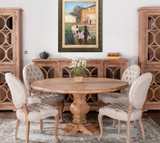 World Interiors - Pengrove 72" Round Dining Table in Antique Oak Finish