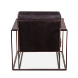 World Interiors - Portlando Armchair in Black Leather