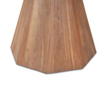 World Interiors - Rustic Revival 48" Round Gathering Table in Teak and Marble