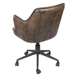 World Interiors - Thorpe Swivel Desk Chair in Antique Whiskey Leather