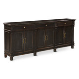 World Interiors - Trento 100" Sideboard in Distressed Black