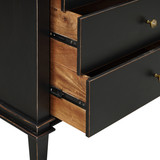 World Interiors - Trento 70" Dresser in Distressed Black