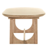 World Interiors - Valencia 86-110" Oval Extension Dining Table in Gray Birch