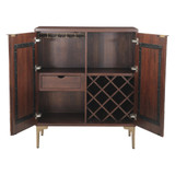 World Interiors - Vallarta 39" Bar Cabinet in Two Tone