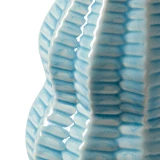 Villa & House - Quinn Lamp with 17" Papyrus Shade - Waterfall Blue