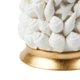 Villa & House - Sanibel Lamp with 17" White Linen Shade - Blanc de Chine