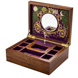 WOLF - Ballet Musical Jewellery Box - Cinderella Walnut Wood