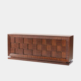 Global Views Trousdale Quad Block Chest - Zebra Wood Veneer