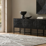 Global Views Kyoto Media Cabinet - Black Gmelina Wood & Metal