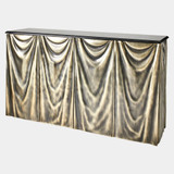 Global Views George Decorator Cabinet - Antique Nickel & Black Granite