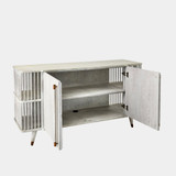 Global Views Arbor Media Cabinet - Whitewashed Oak