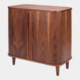 Global Views Orleans Wine Cabinet - Natural Walnut