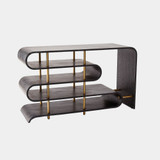 Global Views Traverse Console Table - Ebony Cerused