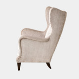 Global Views Wing Chair - Wide Wale Corduroy Smoke