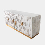 Global Views Brutalist Buffet - Stained Oak