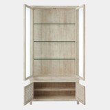 Global Views Driftwood Vitrine - Whitewashed Mango Wood