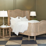 Global Views Josephine Queen Bed - Bleached Oak