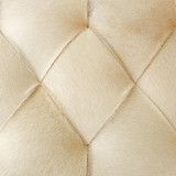 Global Views Stiletto Bench - White Hair-on-Hide