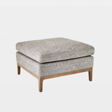 Global Views Laguna Ottoman - Gray