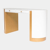Global Views Billingsley Desk & Vanity - Cream & Gold
