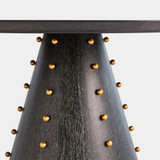 Global Views Spheres Dining Table - Ebony Cerused Oak