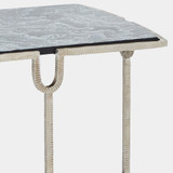 Global Views Usain Side Table - Silver