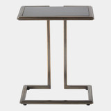 Global Views Cozy Up Table - Bronze Iron & Black Honed Granite
