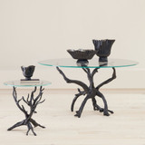 Global Views Monterey End Table - Natural Iron