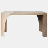 Global Views Surfrider Table - Gray & White Waxed Oak
