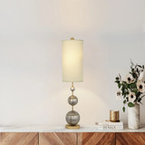 Lucas + McKearn Marie 35" Table Lamp in Silver Spheres