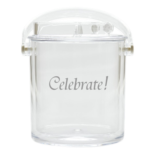 Insulated Ice Bucket With Tongs - Celebrate!