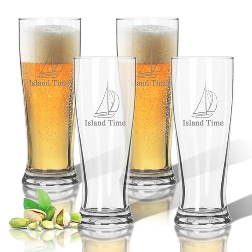 Tritan Pilsner 14 Oz (Set Of 4) : Sailboat