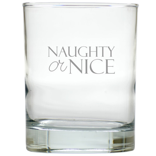 Naughty Or Nice Old Fashioned - Set Of 6 Glass