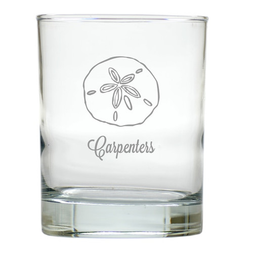 Personalized Sand Dollar Old Fashioned - Set Of 6 Glass