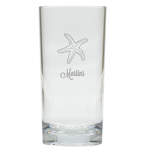 Personalized Starfish Cooler: Set Of 6 (Glass)